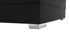 Boxspring Maria v rozmere 180x200 cm, v poťahu Bravo 14 Black, podnož