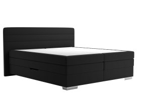 Boxspring Maria v rozmere 180x200 cm, v poťahu Bravo 14 Black, bez toppera