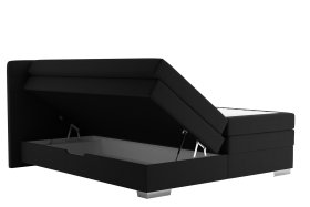 Boxspring Maria v rozmere 180x200 cm, v poťahu Bravo 14 Black, úložný priestor
