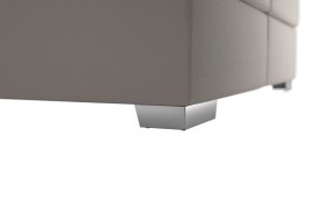 Boxspring Potenza v rozmere 160x200 cm, v poťahu Prima 12 Silver, podnož