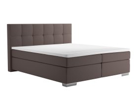 Boxspring Potenza v rozmere 180x200 cm, v poťahu Prima 6 Taupe, s topperom