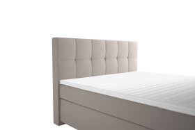 Boxspring Potenza v rozmere 180x200 cm, v poťahu Prima 12 Silver, detail čela