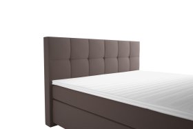 Boxspring Potenza v rozměru 180x200 cm, v potahu Prima 6 Taupe, detail čela 