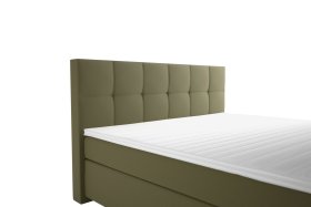 Boxspring Potenza v rozmere 160x200 cm, v poťahu Prima 10 Olive, detail čela 