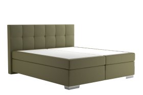 Boxspring Potenza v rozmere 160x200 cm, v poťahu Prima 10 Olive, bez toppera