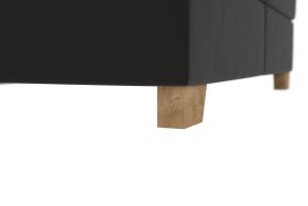 Boxspring Brisa v rozmere 180x200 cm, v poťahu Trend 17 Black, podnožie