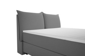 Boxspring Brisa v rozmere 180x200 cm, v poťahu Floyd Dark Grey, detail čela