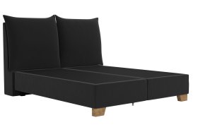 Boxspring Brisa v rozmere 180x200 cm, v poťahu Trend 17 Black, bez matracov