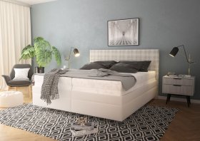 Dvojlôžko Sonia v rozmere 180x200 cm, v poťahu Savoy 21 Cream a Valencia 376-18, interiér