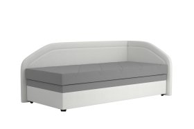 Válenda Rodrigo do pravého rohu v rozmere 90x200 cm, v poťahu Enjoy 23 Ash / Loft 1