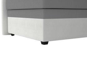 Válenda Rodrigo do pravého rohu v rozmere 90x200 cm, v poťahu Enjoy 23 Ash / Loft 1, podnožie