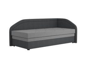 Válenda Rodrigo do pravého rohu v rozmere 90x200 cm, v poťahu Enjoy 23 Ash / Loft Grey