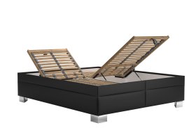 Dvojlôžko Nadia v rozmere 160x200 cm, v poťahu Loft Black, polohovanie