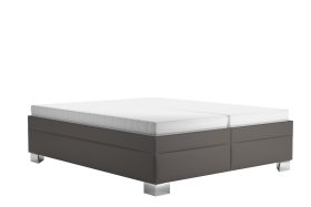 Dvojlôžko Nadia v rozmere 160x200 cm, v poťahu Loft Coffee, s matracmi