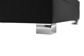 Dvojlôžko Nadia v rozmere 160x200 cm, v poťahu Loft Black, podnož