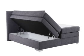 Boxspring Alexandra v rozmere 180x200 cm, v poťahu Enjoy 23 Ash, úložný priestor
