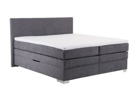 Boxspring Alexandra v rozmere 180x200 cm, v poťahu Enjoy 23 Ash, s topperom