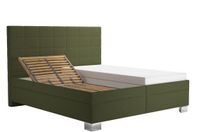 Dvojlôžko Vilma v rozmere 180x200 cm, v poťahu Prima 10 Olive, polohovanie hlavy