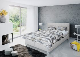 Dvojlôžko Venus v poťahu Bravo 2 Nature, interiér