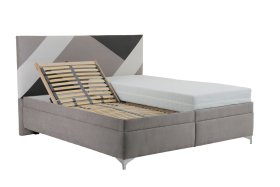 Dvojlôžko Ewa v rozmere 180x200 cm, v poťahu Savoy 91 Silver, polohovanie hlavy