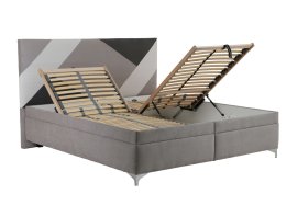 Dvojlôžko Ewa v rozmere 180x200 cm, v poťahu Savoy 91 Silver, polohovanie