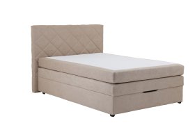 Boxspring Lyra v rozmere 140x200 cm, v poťahu Enjoy 2 Camel, bez topera
