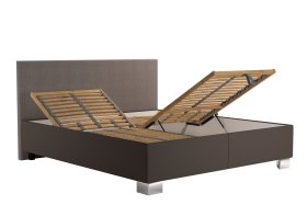 Dvojlôžko Luisa v rozmere 180x200 cm, v poťahu Alcone 4 Brown a Blanke 1, polohovanie