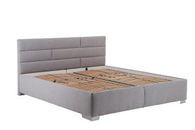 Dvojlôžko Tobago v rozmere 180x200 cm, v poťahu Bravo 11 Silver, bez matracov