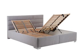 Dvojlôžko Tobago v rozmere 180x200 cm, v poťahu Bravo 11 Silver, polohovanie