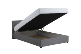 Boxspring Dunja v rozmere 140x200 cm, v poťahu Malmö New 90, úložný priestor