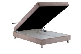 Válenda Edith v rozmere 140x200 cm, v poťahu Trend 4 Rabbit a Zoom 3, úložný priestor