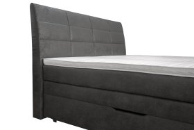 Boxspring Bonbon v rozmere 180x200 cm, v poťahu Gobi 97, detail čela