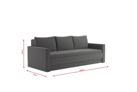 Pohovka Timea, v poťahu Matrix 17, rozložená, rozmery