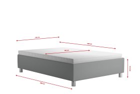 Válenda Neptun v rozměru 140x200 cm, v potahu Trinity 14, rozměry