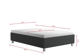 Válenda Neptun v rozměru 140x200 cm, v potahu Trinity 15, rozměry