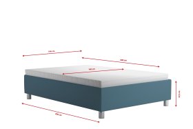 Válenda Neptun v rozměru 140x200 cm, v potahu Trinity 13 Azur, rozměry