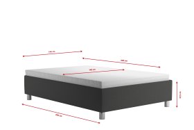 Válenda Neptun v rozměru 140x200 cm, v potahu Malmö New 95, rozměry