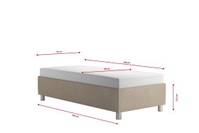 Válenda Neptun v rozměru 90x200 cm, v potahu Trinity 2, rozměry