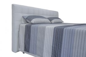 Dvojlôžko Monaco v rozmere 180x200 cm, v poťahu Loft 1, detail čela