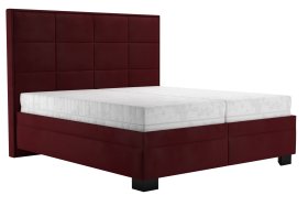 Dvojlôžko Sabrina v rozmere 180x200 cm, v poťahu Tiffany 32 Chianti, s matracmi