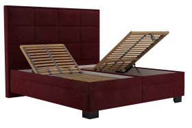 Dvojlôžko Sabrina v rozmere 180x200 cm, v poťahu Tiffany 32 Chianti, polohovanie