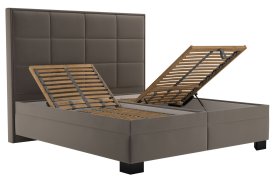 Dvojlôžko Sabrina v rozmere 180x200 cm, v poťahu Tiffany 29 Taupe, polohovanie