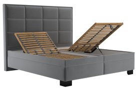 Dvojlôžko Sabrina v rozmere 180x200 cm, v poťahu Tiffany 18 Anthra, polohovanie