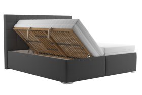 Dvoulůžko Bora v rozměru 180x200 cm, v potahu Aston 17, ukázka úložného prostoru