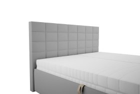 Dvoulůžko Bora v rozměru 180x200 cm, v potahu Aston 15, detail čela 