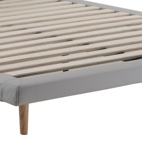 Dvojlôžko Darja v rozmere 180x200 cm, v šedej eco koži, detail