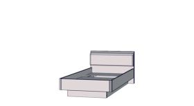 Posteľ Snore Komfort 120x200 cm, biela, malý model