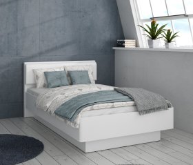 Posteľ Snore Komfort 120x200 cm, biela, interiér