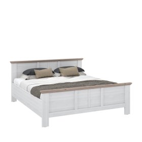 Posteľ Ilsa 180x200 cm, biely a bielený dub