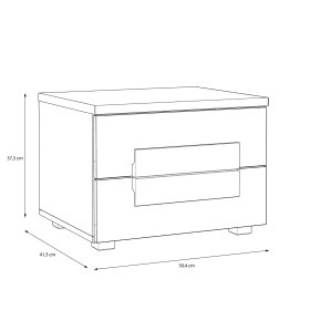 Nočný stolík Arko, rozmery